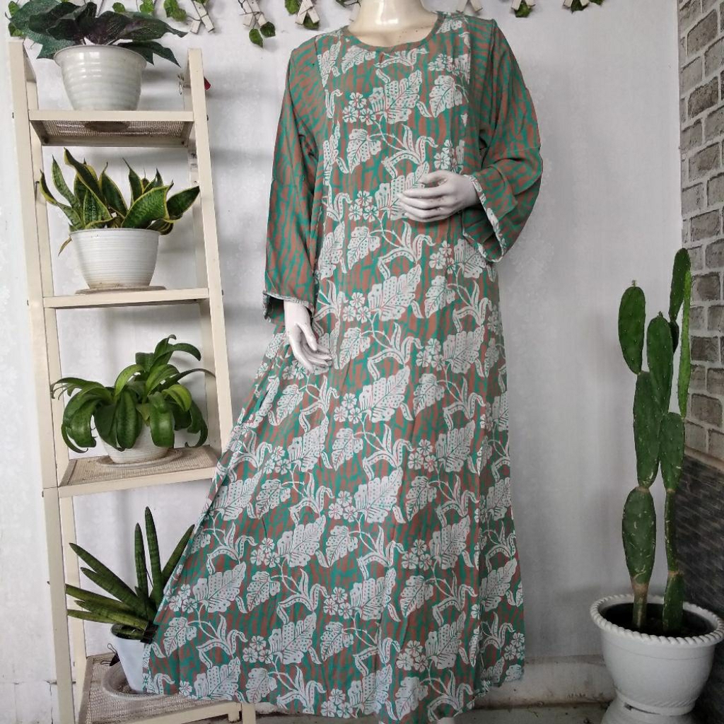 Daster Qonita Original (Ld108,pb138) Longdress Batik Butik Pekalongan Aliza UV