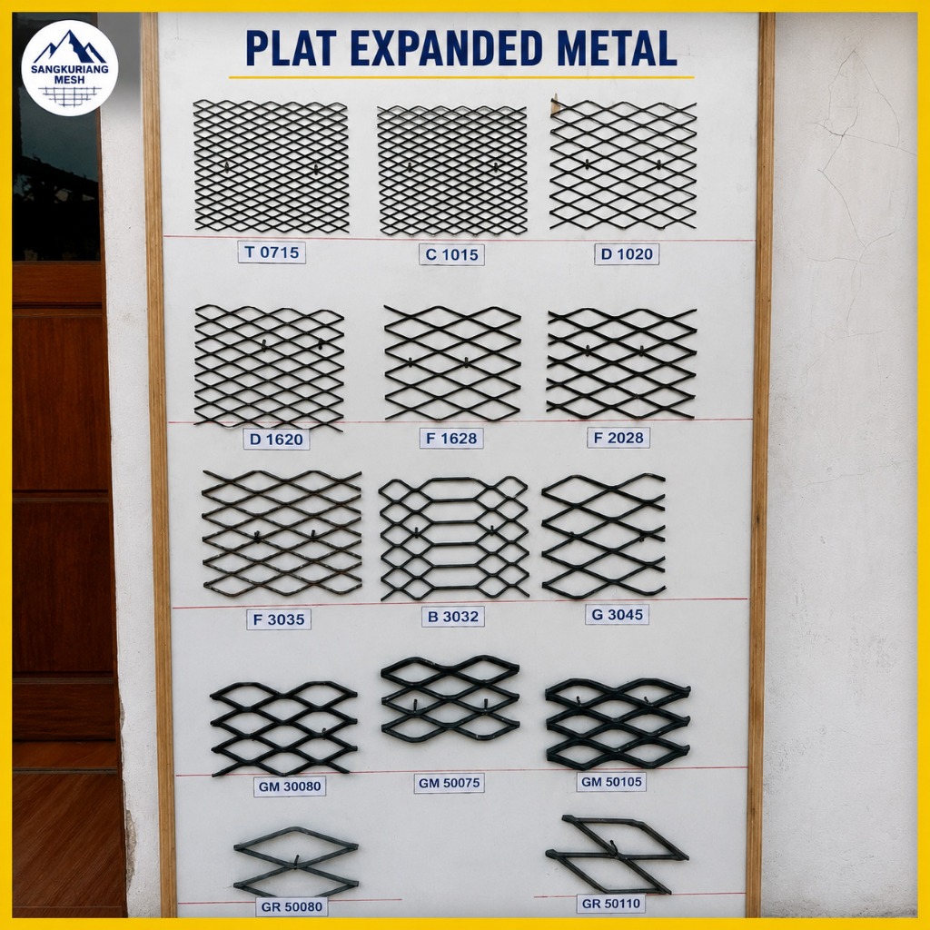 Jaring Besi Baja Expanded Metal Berbagai Type Untuk Pagar dan Konstruksi