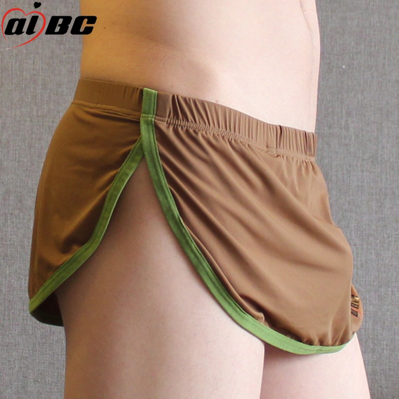 VANSKOOS Men Boxer Unik CD Celana Dalam Pria Celana Tidur Cokelat A003C