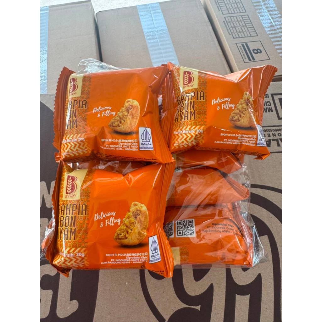 (10 bungkus) Bakpia Pia 1000 Abon Ayam Halal Byway