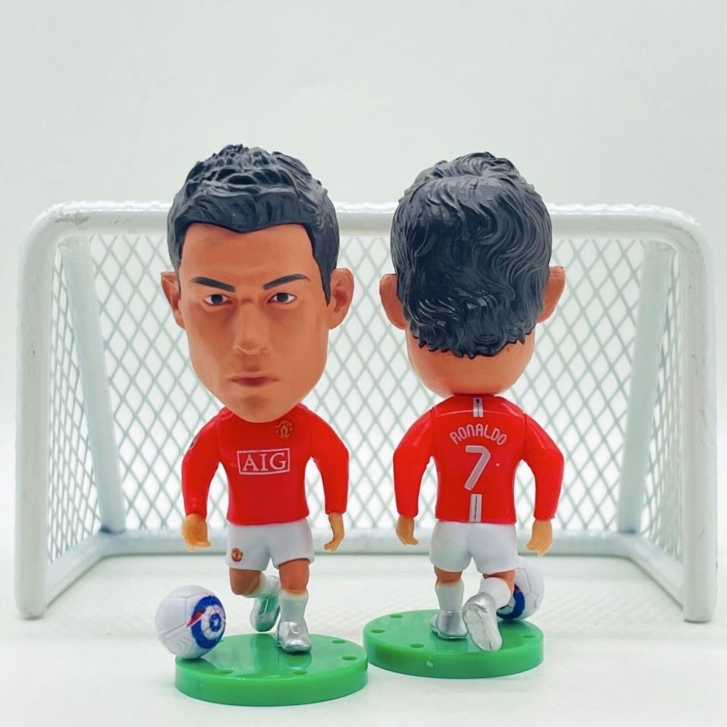 Action Figure Cristiano Ronaldo Manchester United 2008 double winner soccerwe