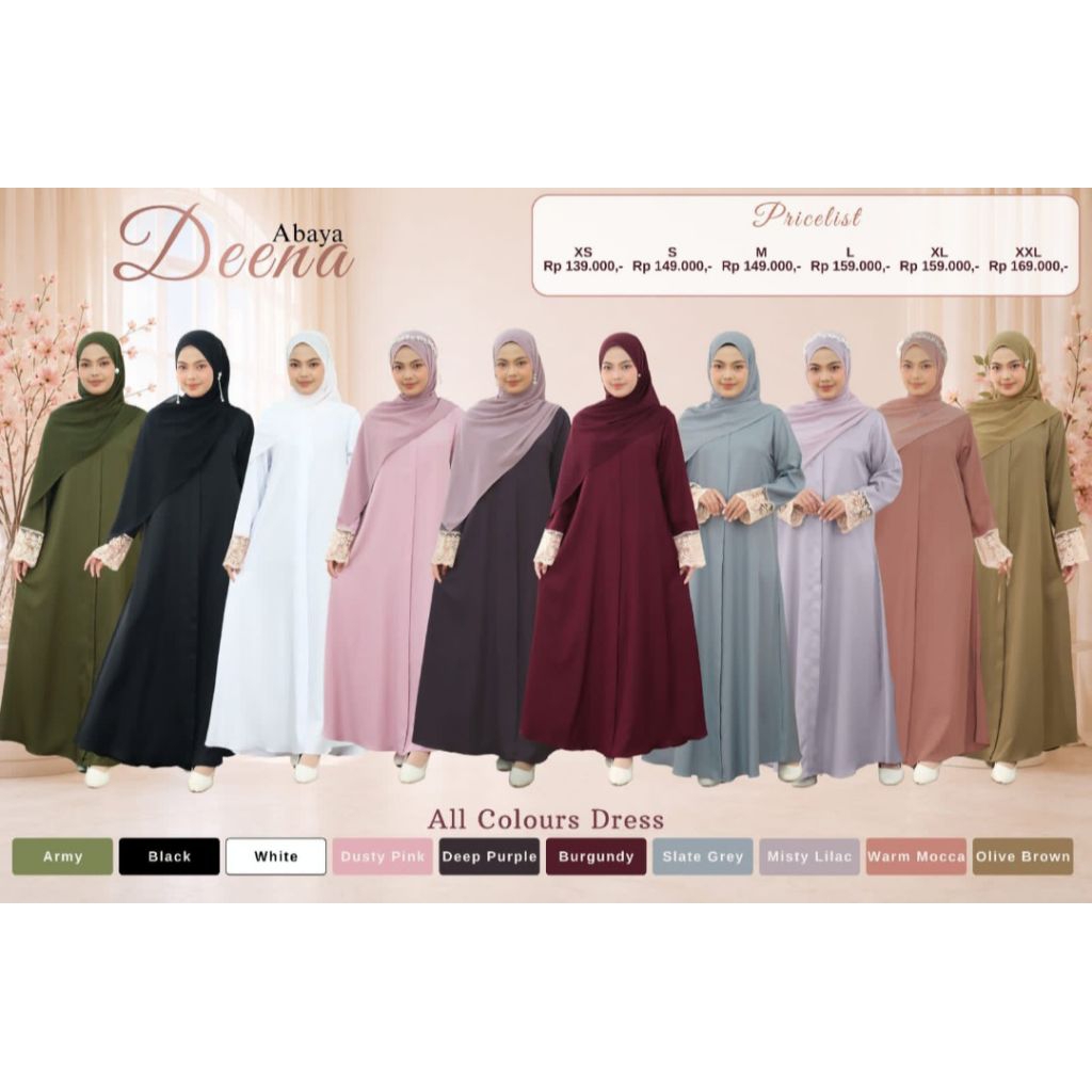 Deena abaya by arumy official
