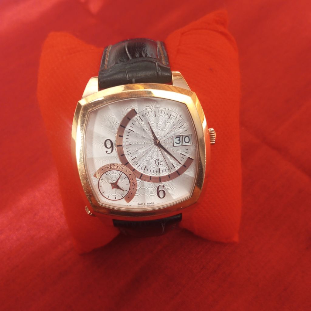 Guess collection watch Pria original strap kulit