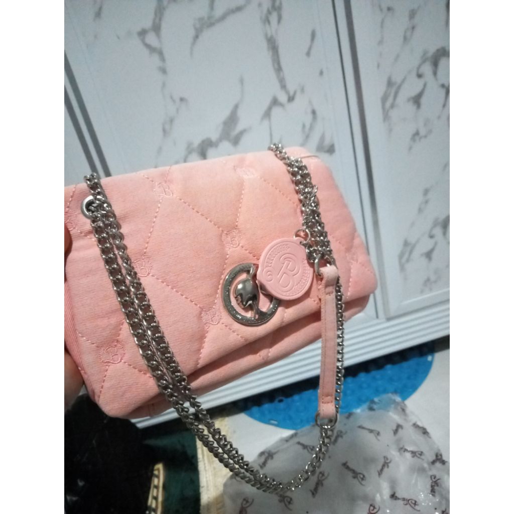 TAS BARBIE PILLOW JEANS PINK PEACH