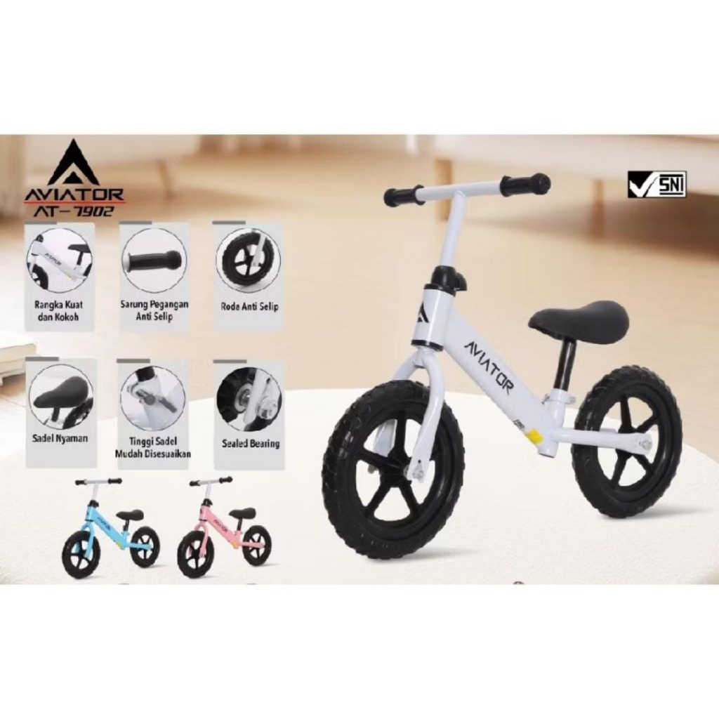 Balance bike aviator AT 7902 Sepeda Keseimbangan Push Bike