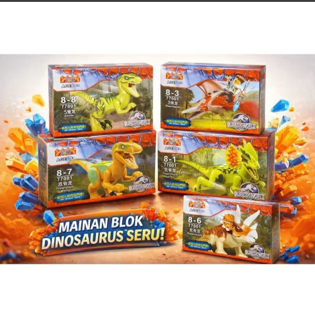 MAINAN LEGO JURASSIC WORLD/MAINAN LEGO DINOSAURUS