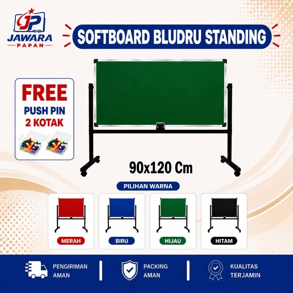 Soft Board / Cork board bludru JAWARA Standing Uk 90x120 Cm