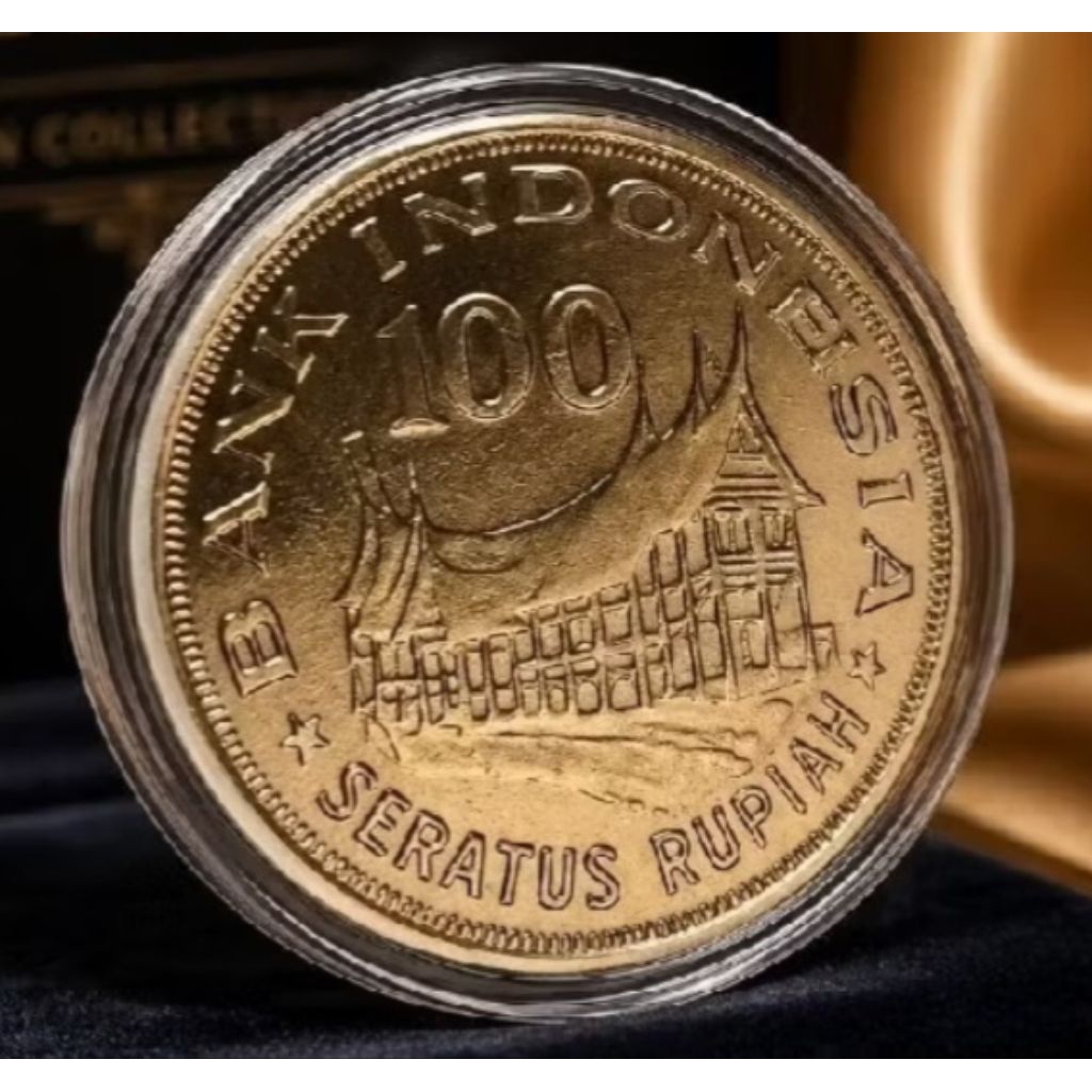 100 Rupiah Rumah Gadang & Kapsul