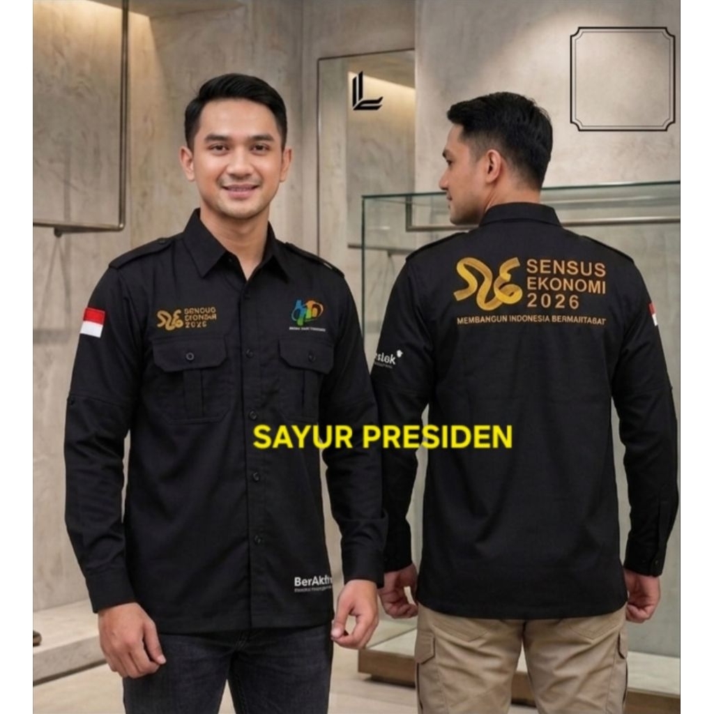 Seragam Kemeja PDH BPS /Kemeja BPS/Seragam BPS/PDH BPS/Kemeja Seragam PDH Sensus Ekonomi
