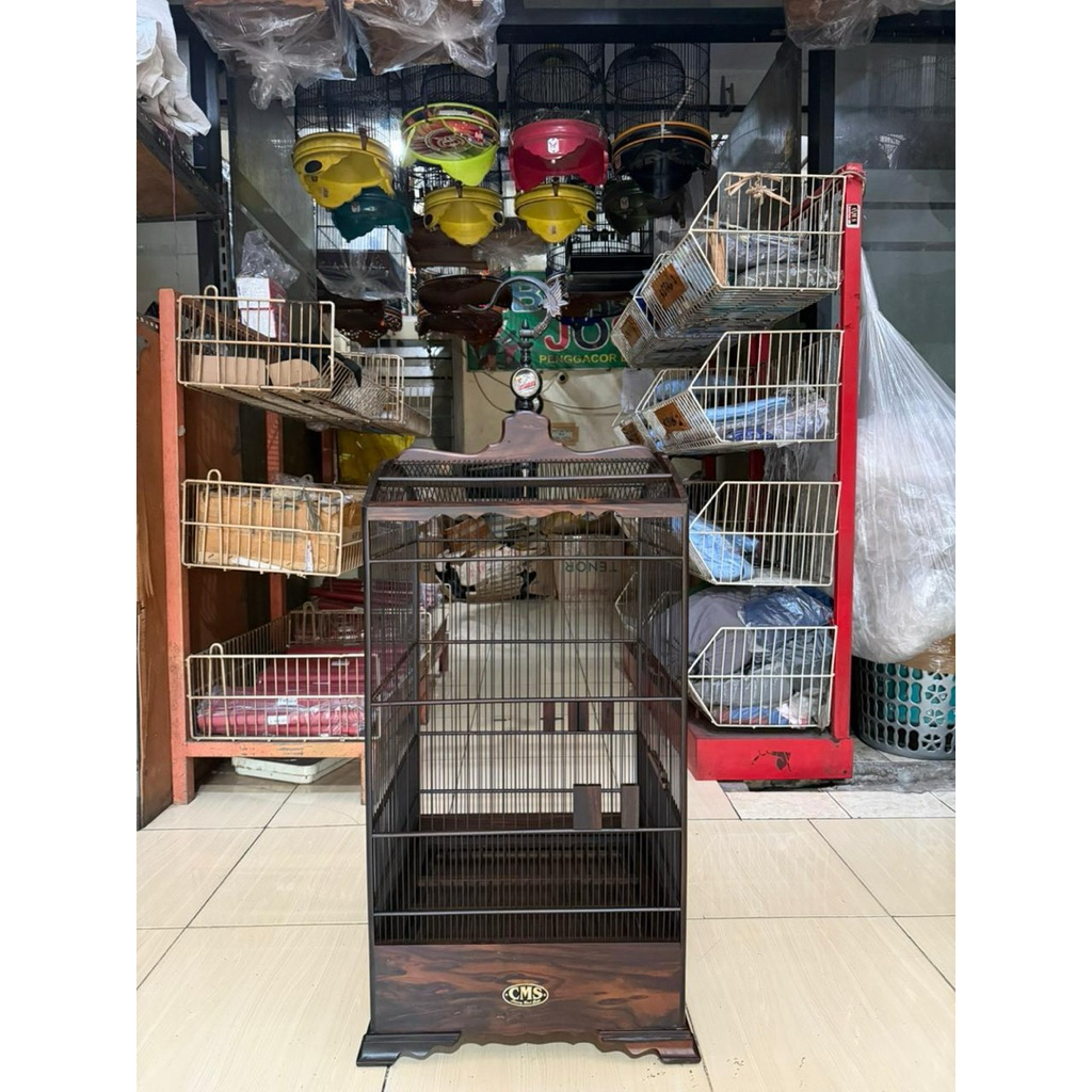 SANGKAR KANDANG KOSAN PREMIUM SONOKELING JARI FIBER UKURAN 40X40