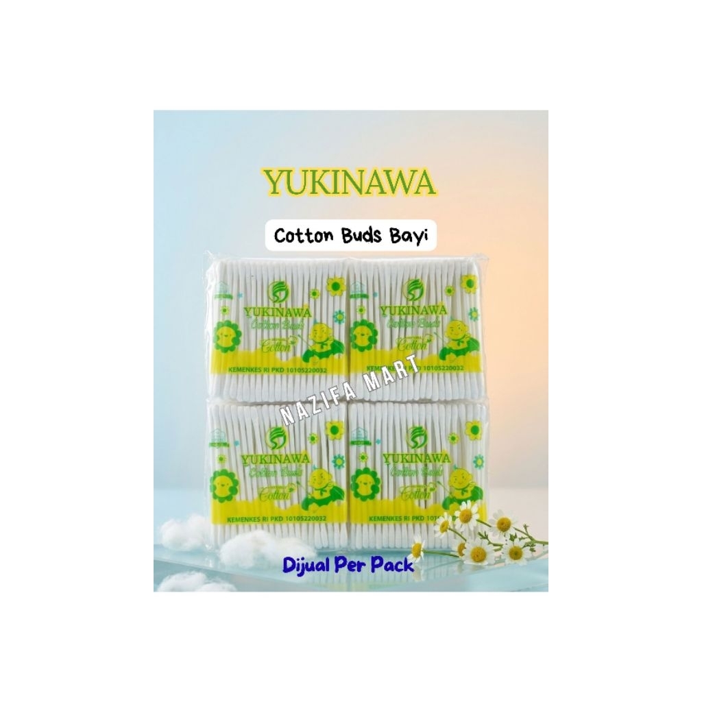 Cotton Bud Yukinawa Bayi - 100% Kapas Lembut