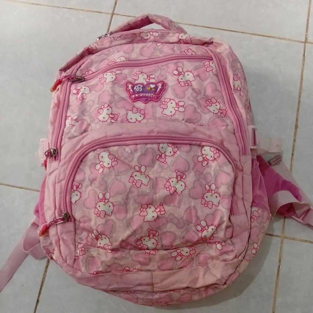 (PRELOVED/BEKAS) TAS RANSEL ANAK SD PEREMPUAN ALTO GIRL HELLO KITTY
