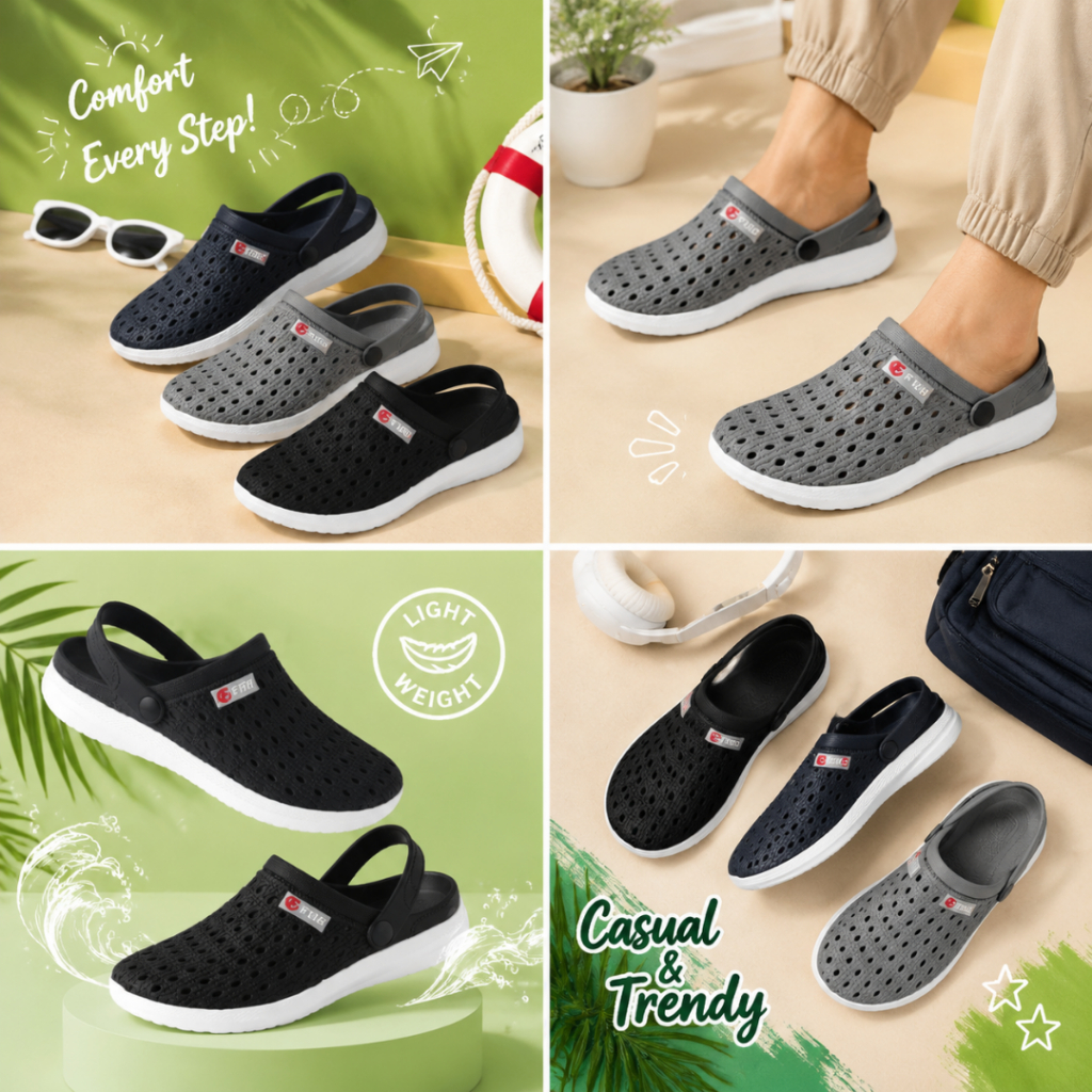 Sandal Pria Selop Slip On Anti Slip Super Nyaman Original - Fuhaha