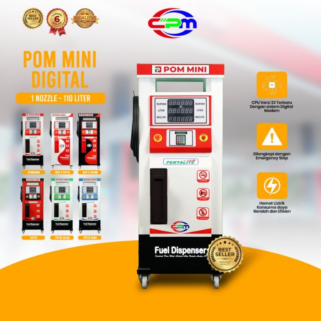 POM MINI -Pertamini Digital 1 Nozzle 110 Liter( Produk CPM)