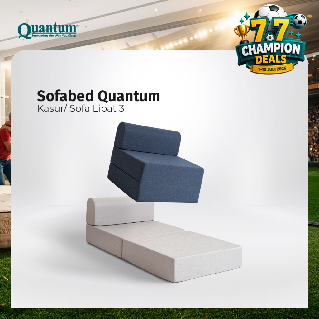 Sofa Bed Kasur Quantum Lipat 3 | Tebal 20cm | Sofabed Minimalis Nyaman