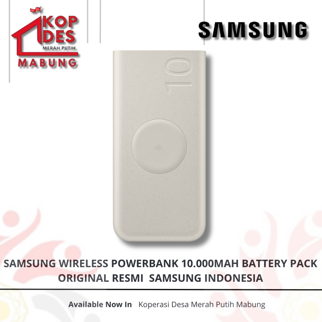 Samsung Wireless Powerbank 10.000Mah Battery Pack - Original Resmi Samsung