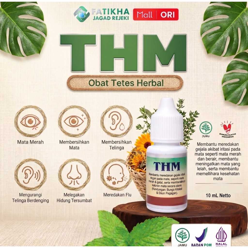 [THM] Obat Herbal tetes THM Original Tetes Mata THM Naturaid