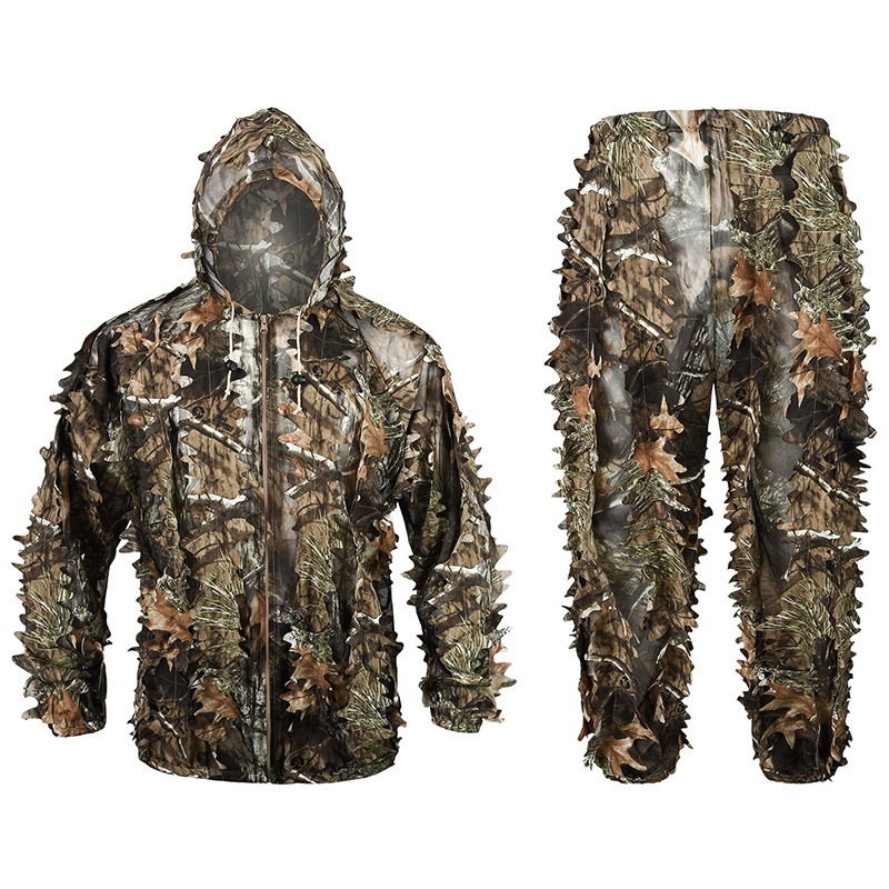 Terlaris 3D Leaves Camouflage Ghillie Suit Lightweight Camouflage