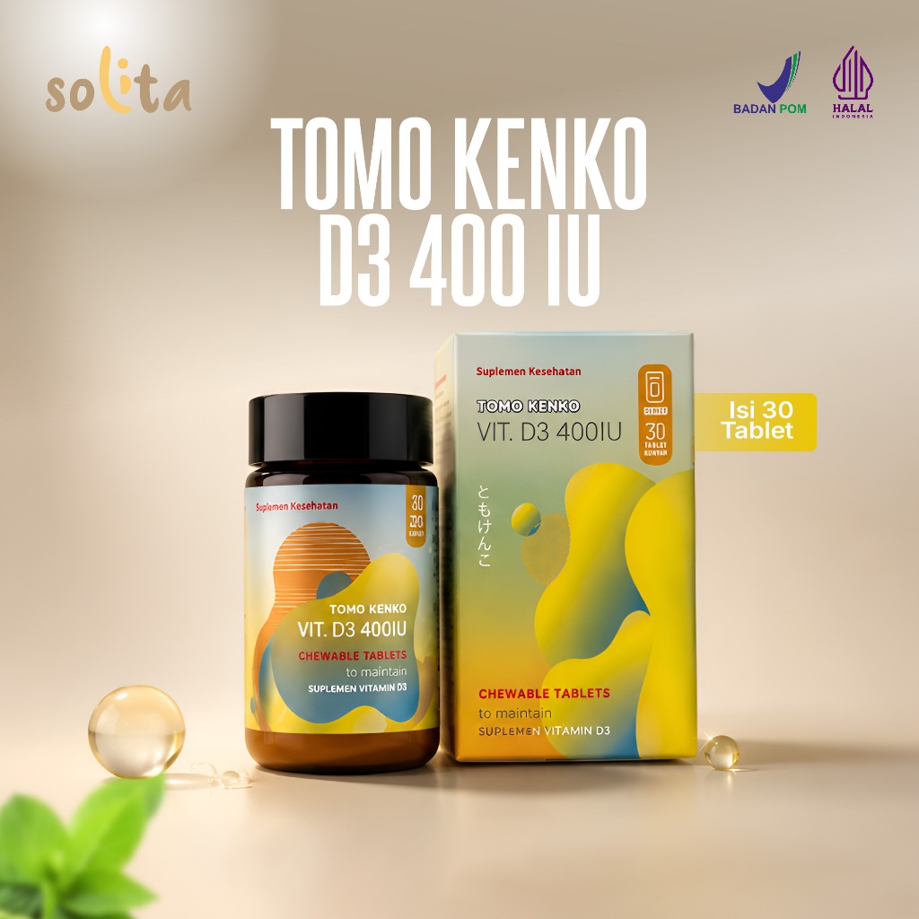Tomo Kenko D3 400 IU Chewable (kunyah) High Quality
