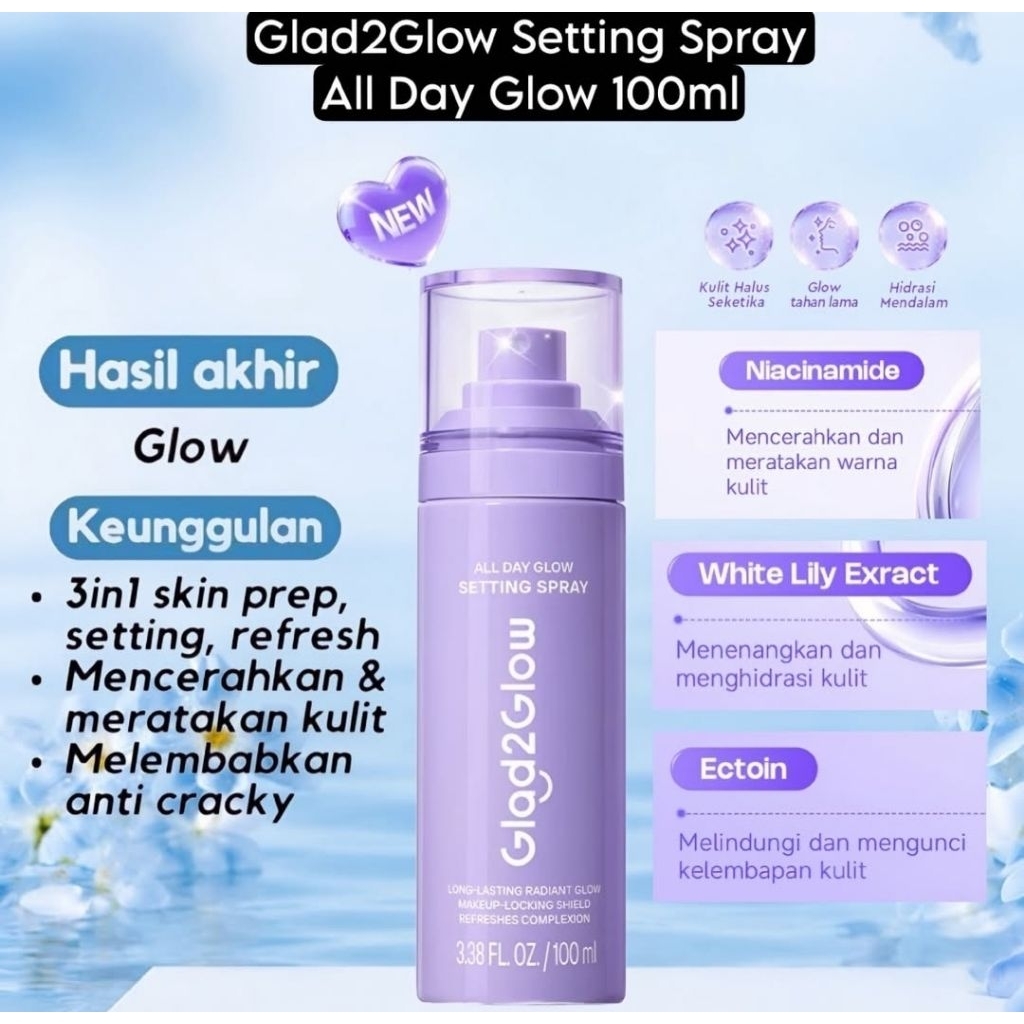 GLAD2GLOW Setting Spray A.D Glow 100ml