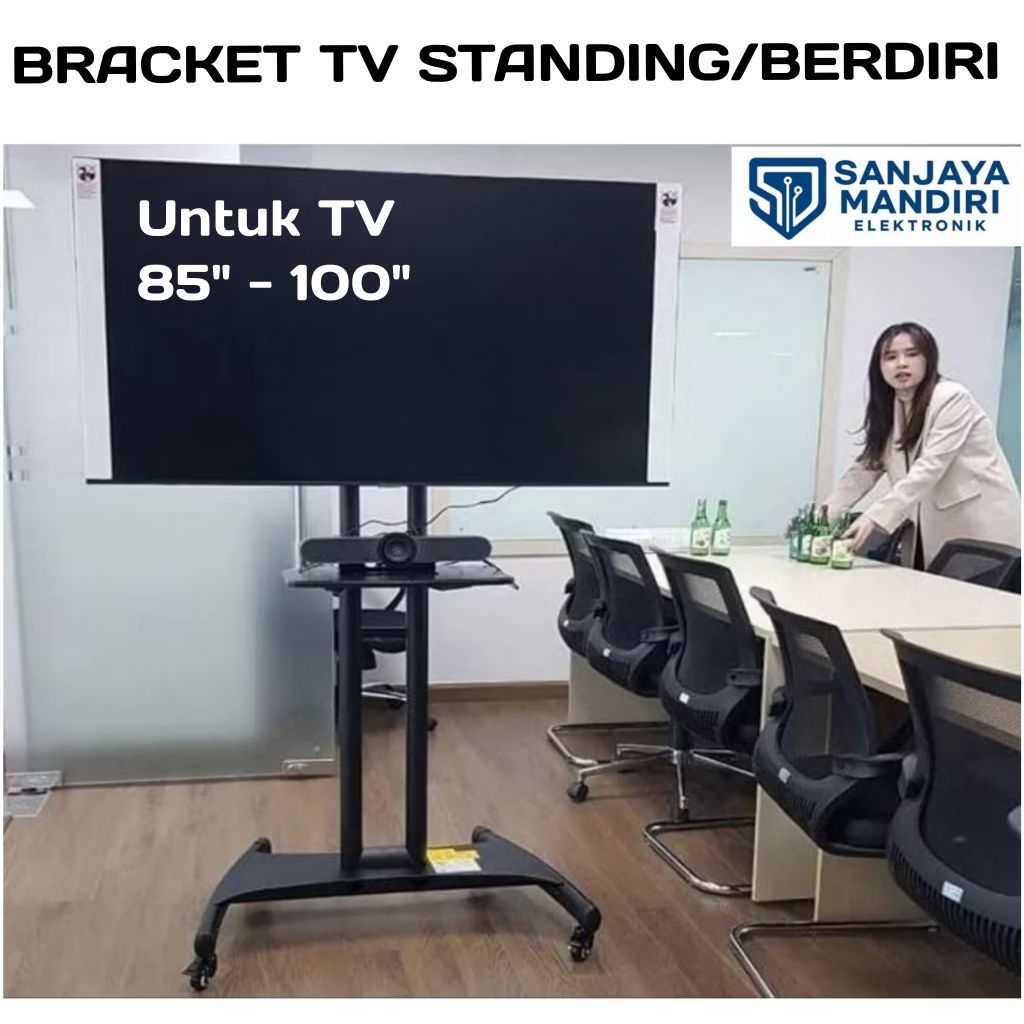 LIMITED STOCK BRACKET STANDING Buat TV 85" - 100" KUAT DAN KOKOH & BISA DI GESER