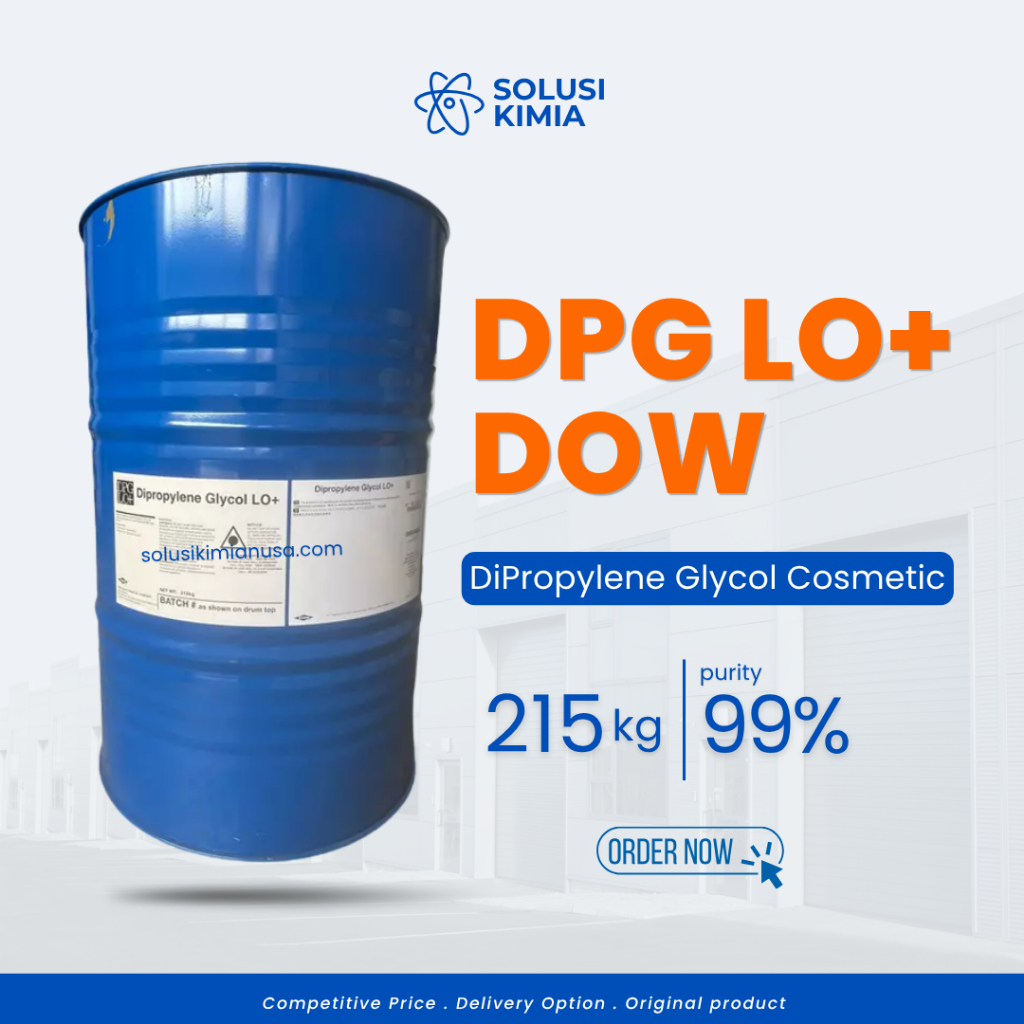 DPG LO+ DOW Drum 215 Kg Dipropylene Glycol LO Plus Industrial Grade Solvent