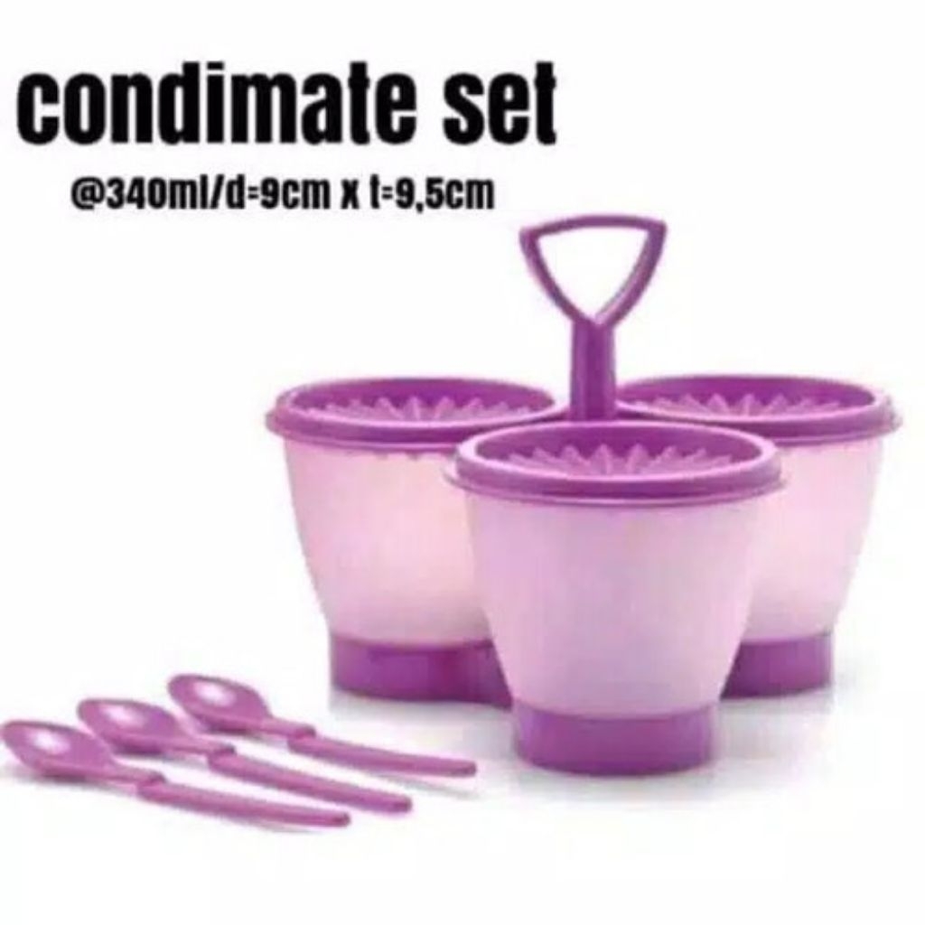Tupperware Condimate set wadah gula kopi meises