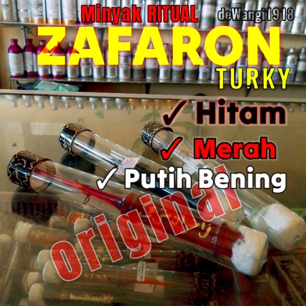 minyak zafaron Jafaron turki merah putih hitam original