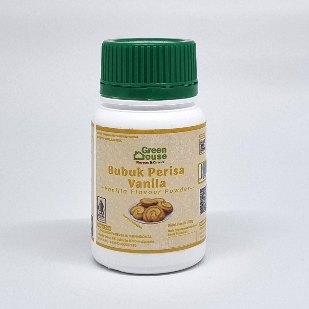 Vanilla Flavour Powder / Bubuk Perisa Vanila 50 gr - Green House