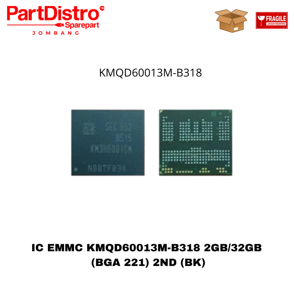 IC EMMC KMQD60013M-B318 2GB/32GB (BGA 221) 2ND (BK)