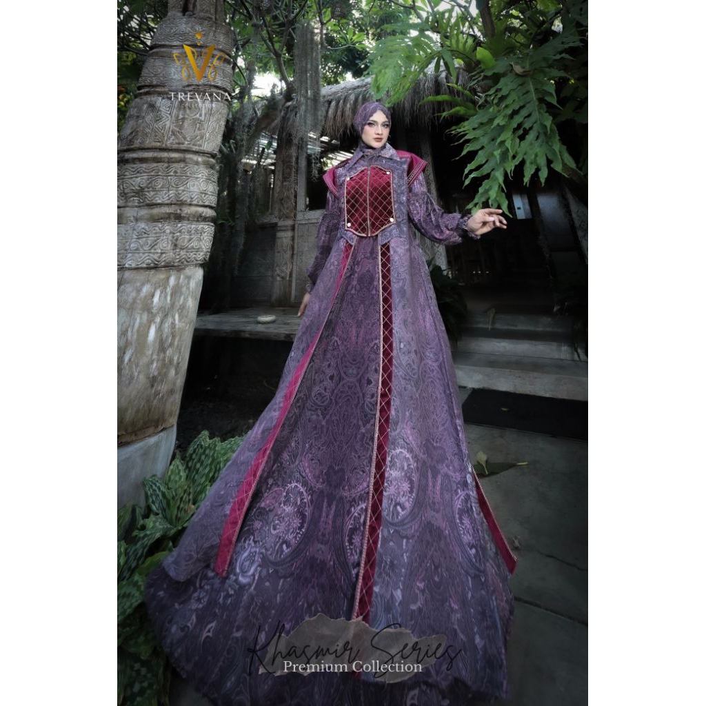 (COD) New Gamis Syari Khasmir Series by Trevana