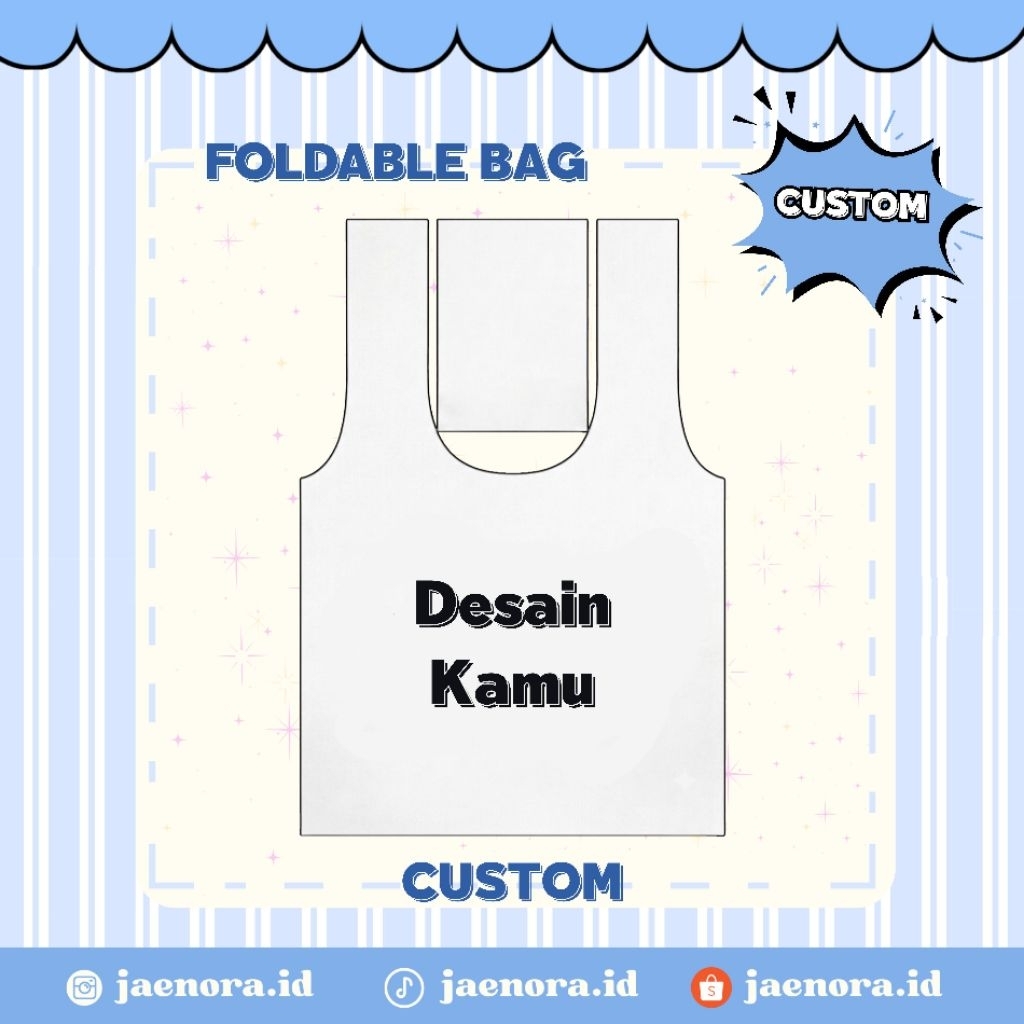 Foldable Bag Tas Belanja Lipat Custom