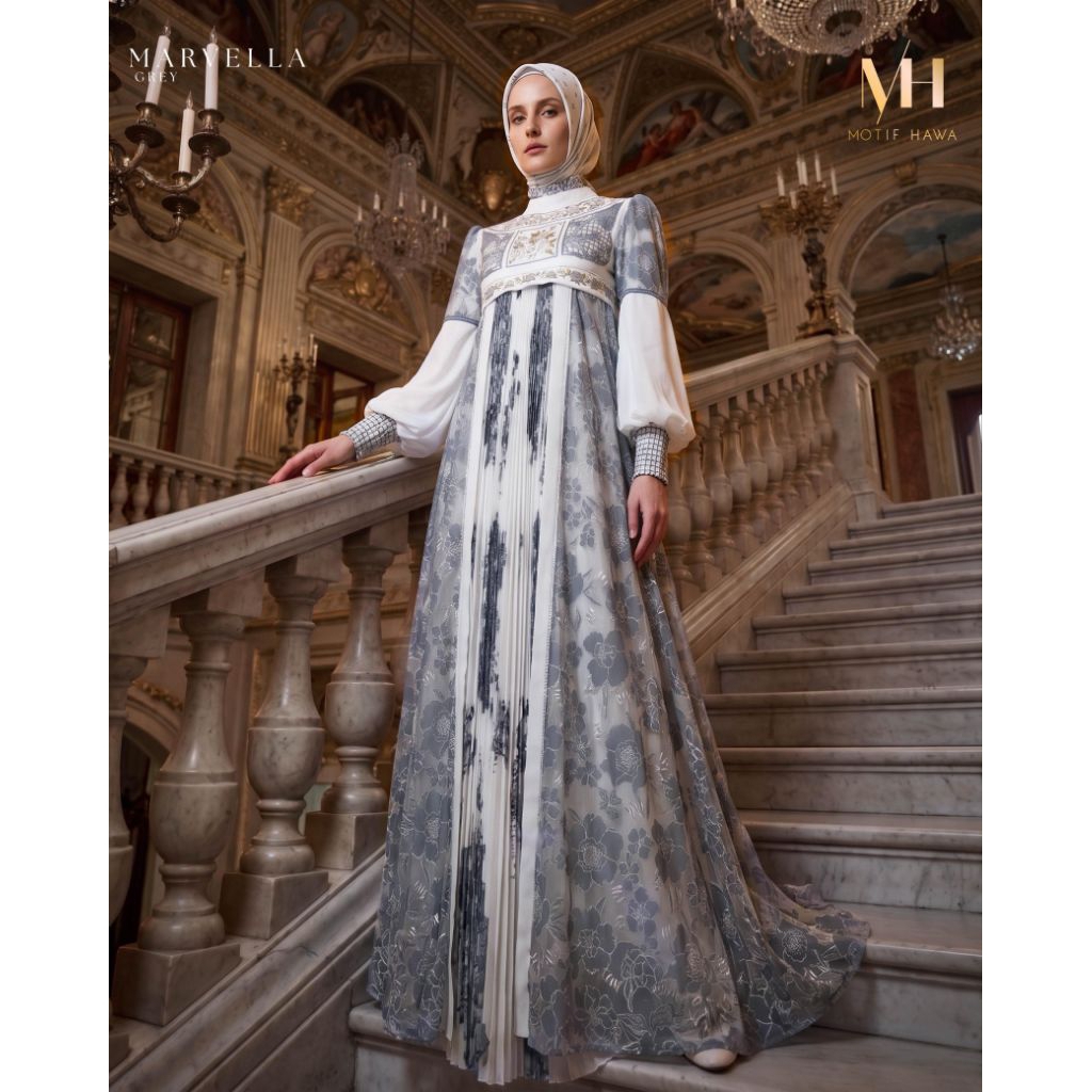 Gamis Motif Hawa Marvela Set Scraft