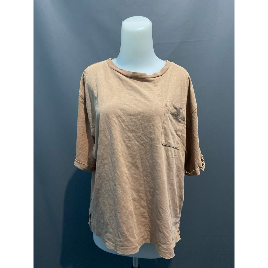 Kaos Polos Coklat Oversize/ Monza Ai sa