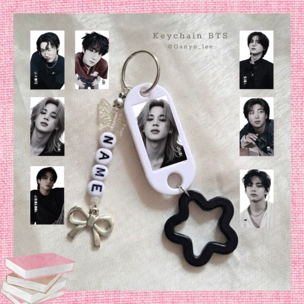 Keychain BTS | Gantungan Kunci BTS | Keychain nama  | Ganci Kpop | Ganci BTS | Gantungan Kpop | Keyc