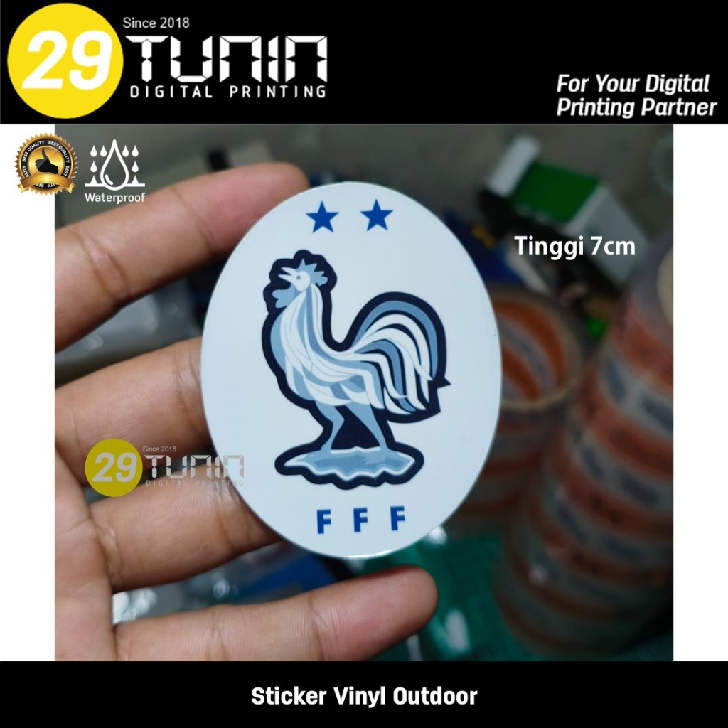 Sticker Vinyl - Timnas Prancis France Perancis