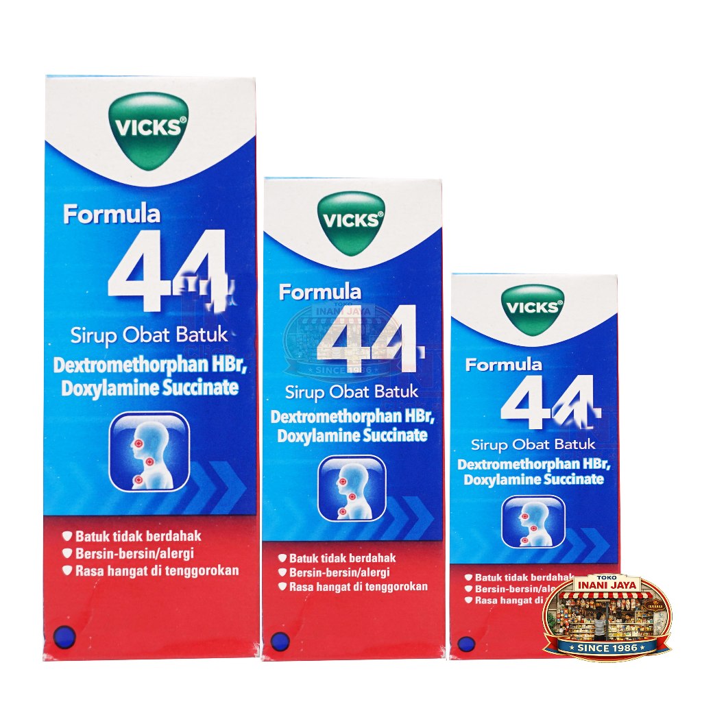Vicks Formula 44 Sirup Obat Batuk Meredakan Batuk Kering & Bersin