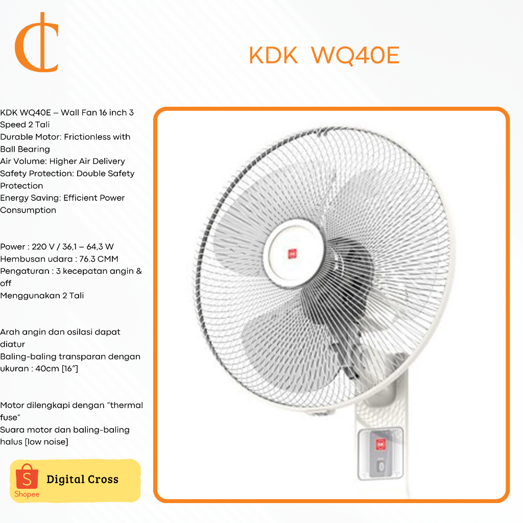 KIPAS KDK WQ40E