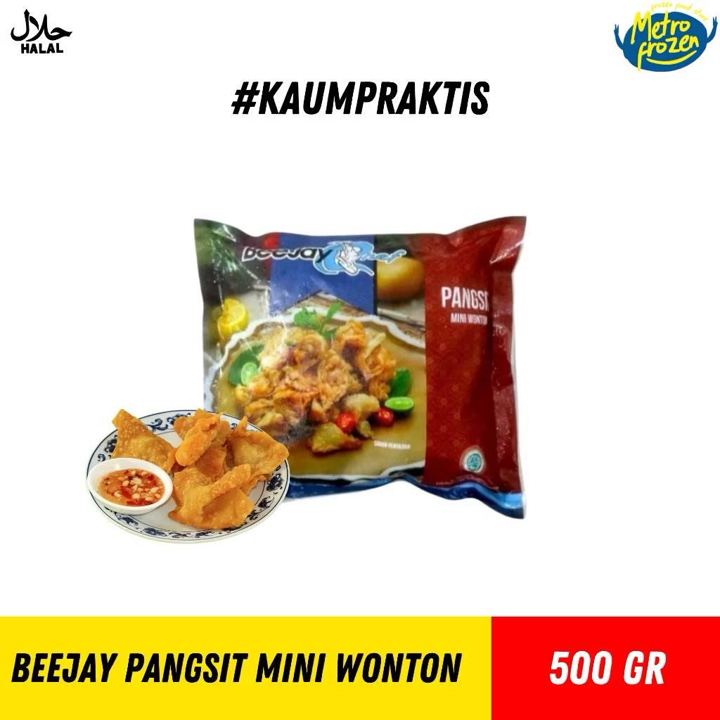 BEEJAY Pangsit Mini Wonton 500gr //cemilan pangsit siap goreng //instan Banjarmasin