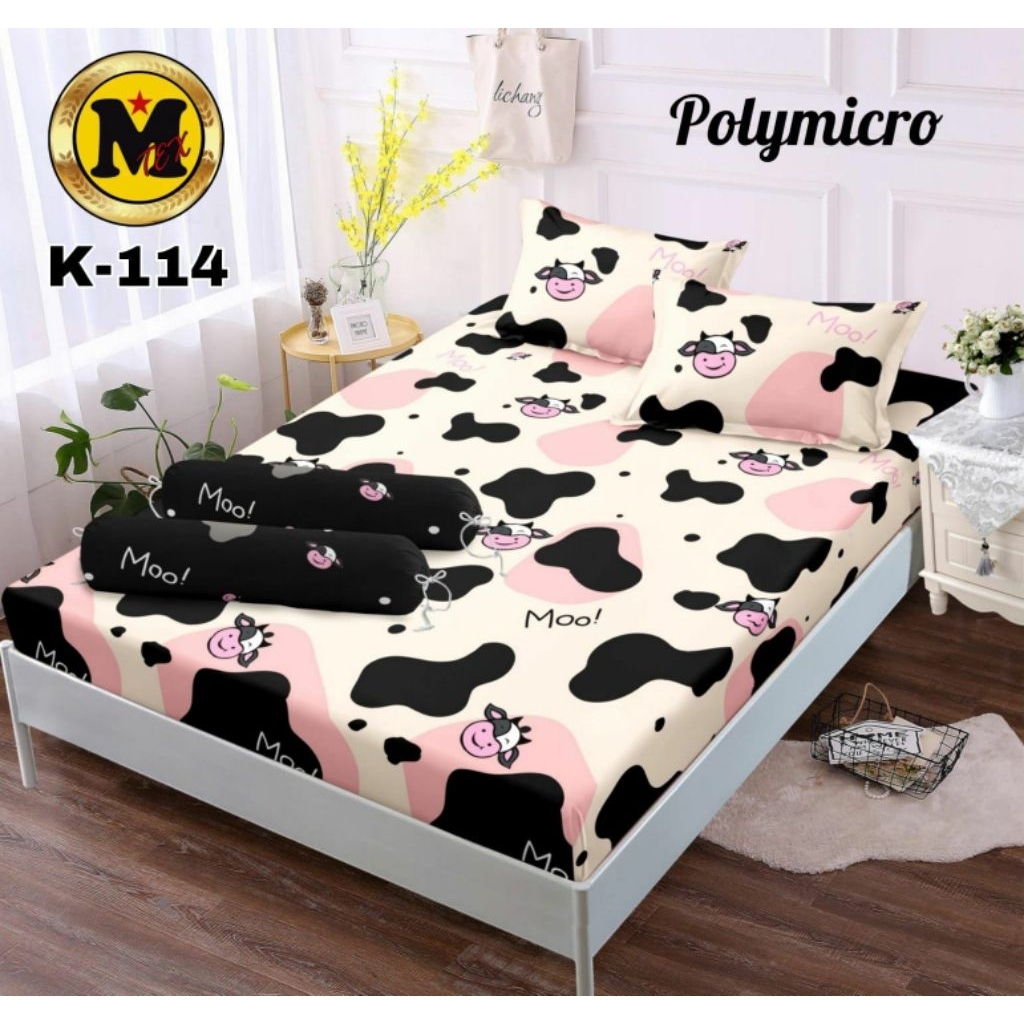 Sprei 150x200 double karet/sprei anti geser 150x200x20 150x200x30 150x200x40/ motif karakter