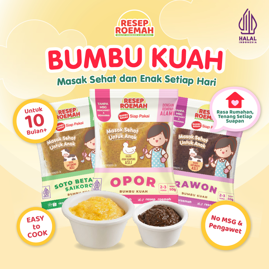 Resep Roemah Bumbu Kuah / Bumbu Instan Anak / Kids Instant Seasoning Homemade / Bumbu Masak / No MSG
