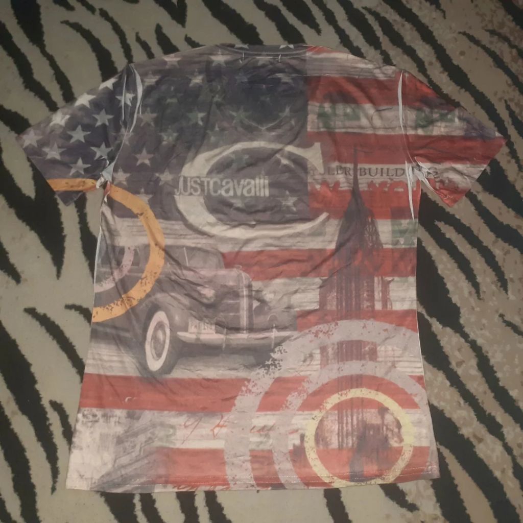 T-Shirt VTG JUST CAVALLI All-Over Print