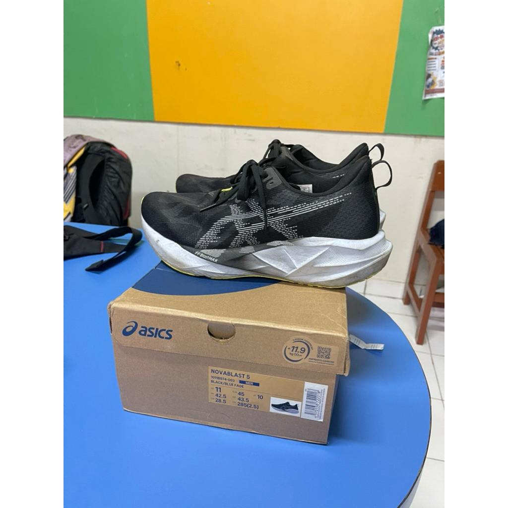 preloved asics novablast 5 second bekas pribadi