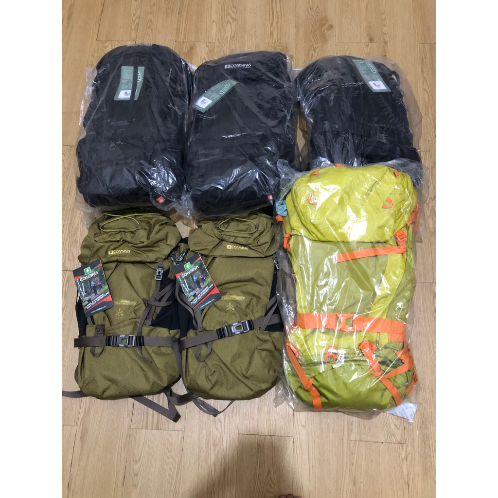 (HARGA NET / PAS) CONSINA EVEREST GEN 3 CARRIER BARU EXPERT 60 + 5 L HITAM & EIGER SPIDER ROCK CARRI