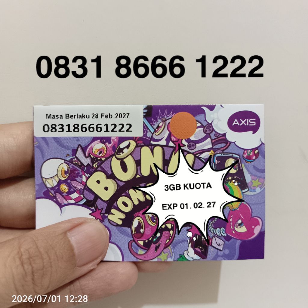 NOMOR CANTIK AXIS kartu Perdana axis