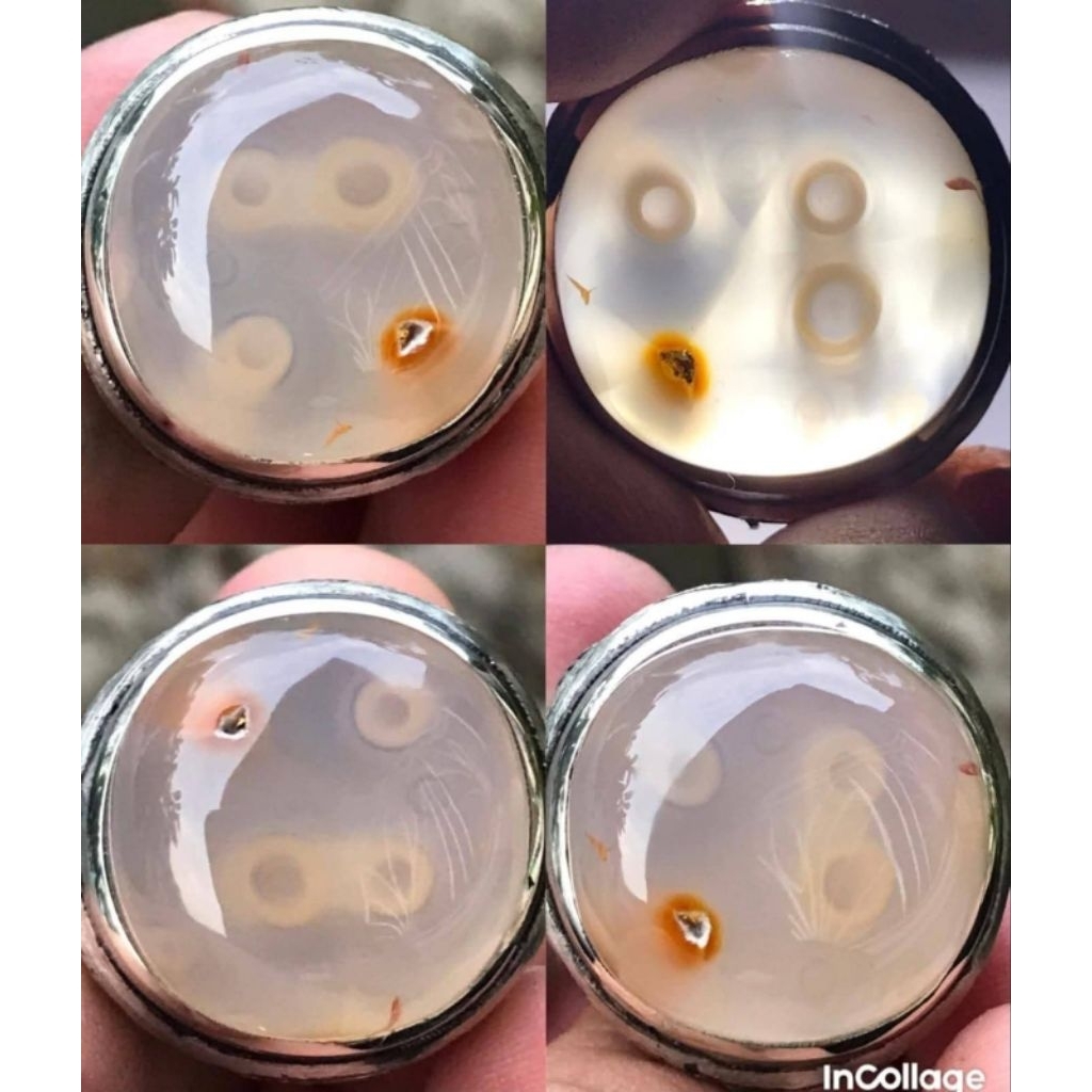 NATURAL CINCIN BATU AKIK SUMUR BANDUNG 3 PENJURU COMBONG KRISTAL AJIB ANTIK