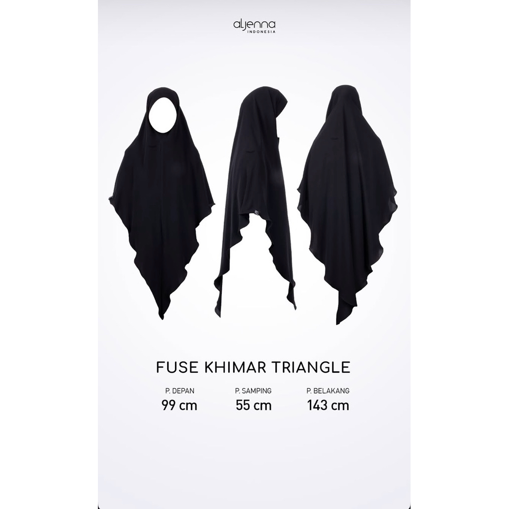 (BOOKED) Preloved fuse triangle jetblack premium aljenna (No pouch no cadar)