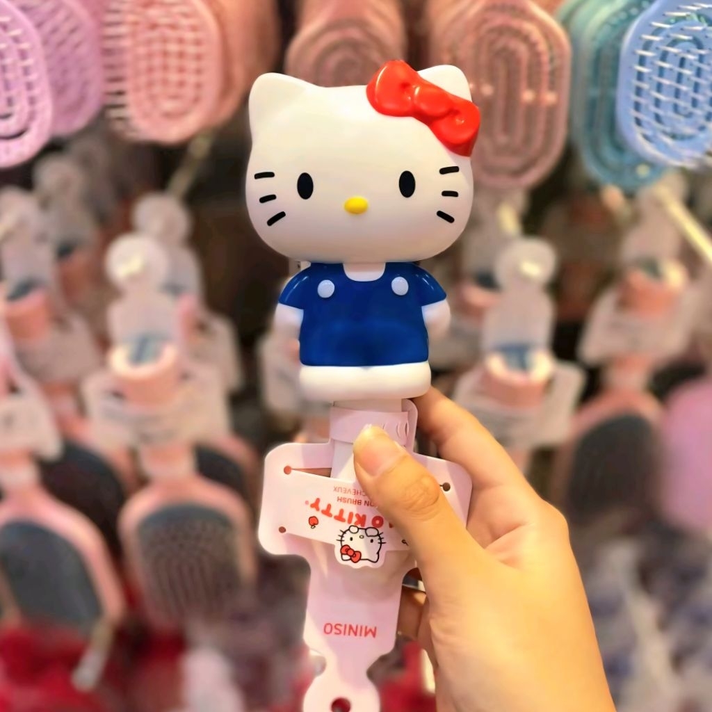 MINISO HELLO KITTY CUSHION HAIR BRUSH / SISIR
