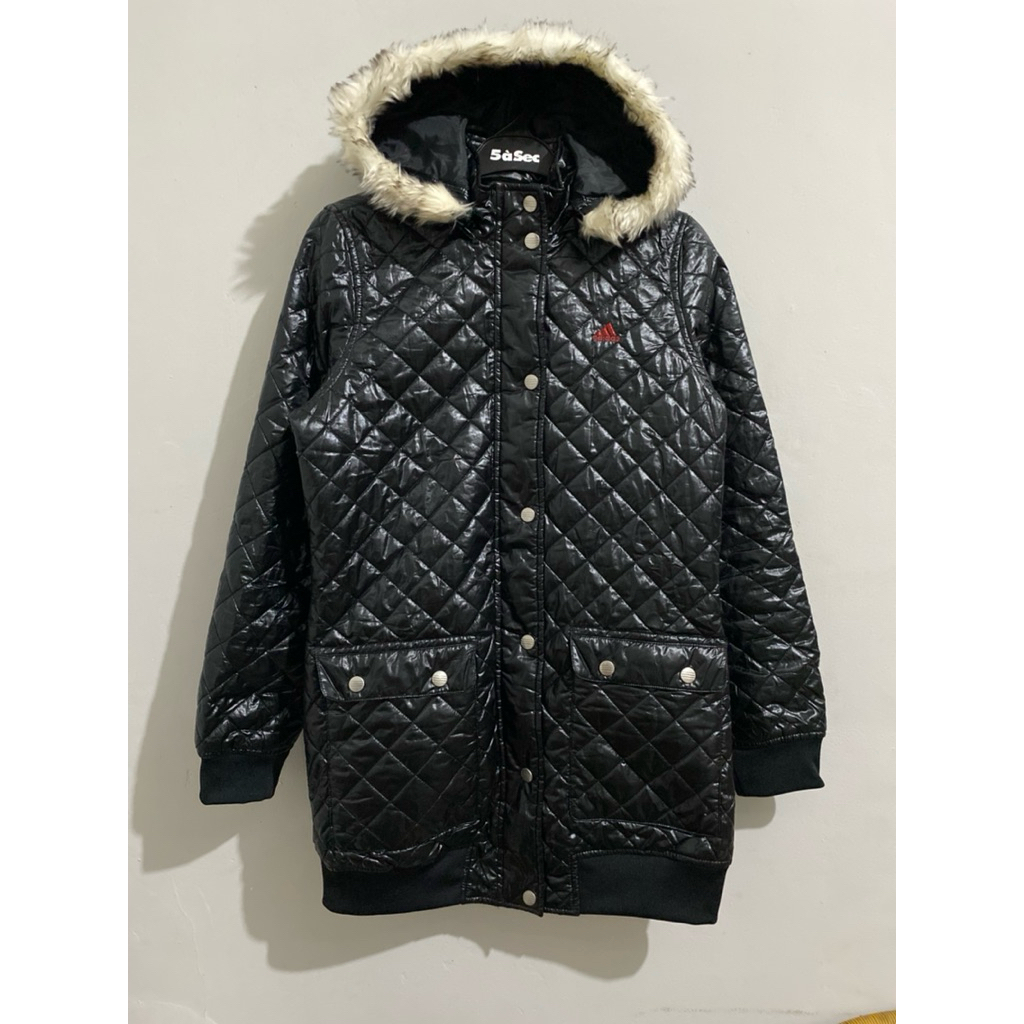 Jacket Puffer Parka Adidas Balok Bulang Vintage Original Rare Item