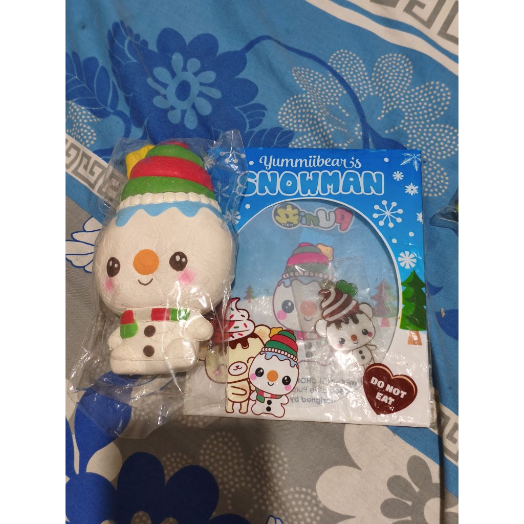 Preloved squishy yummibear snowman (co split 99p)